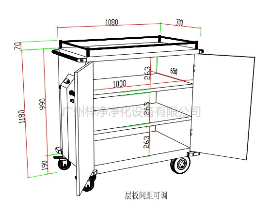 無菌物品運(yùn)送車、回收車、下送車、電動運(yùn)送車、密封車設(shè)計(jì)圖